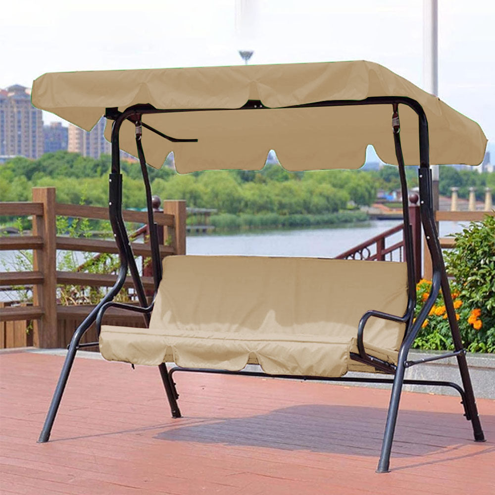 Waterproof Swing Canopy Replacement Swing Seat Sun Shade Cover with Seat Cover