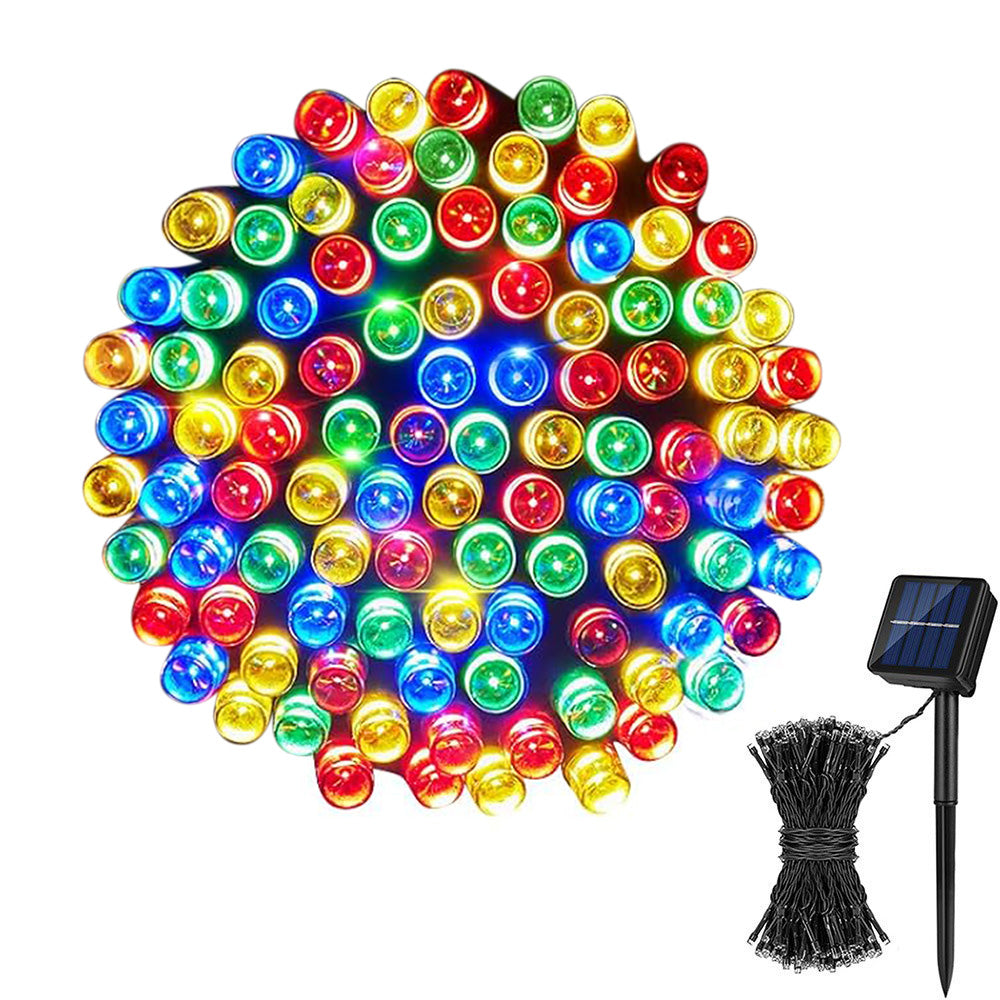 Outdoor Solar String Lights with 8 Modes for Garden Decoration-Multicolour