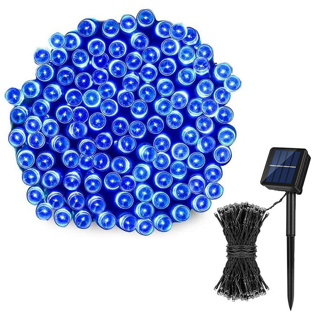 Outdoor Solar String Lights with 8 Modes for Garden Decoration-Blue