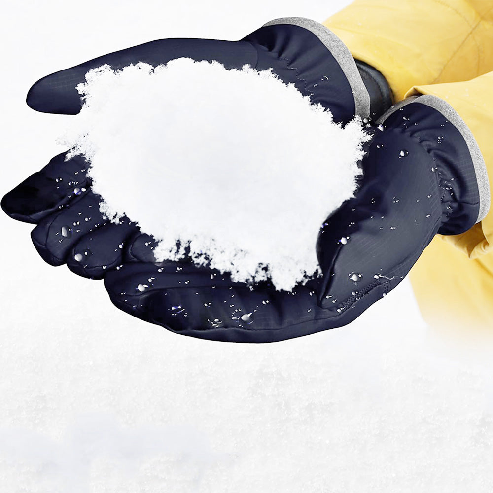 Winter Water Repellent Ski Snow Warm Gloves with Touchscreen Fingers