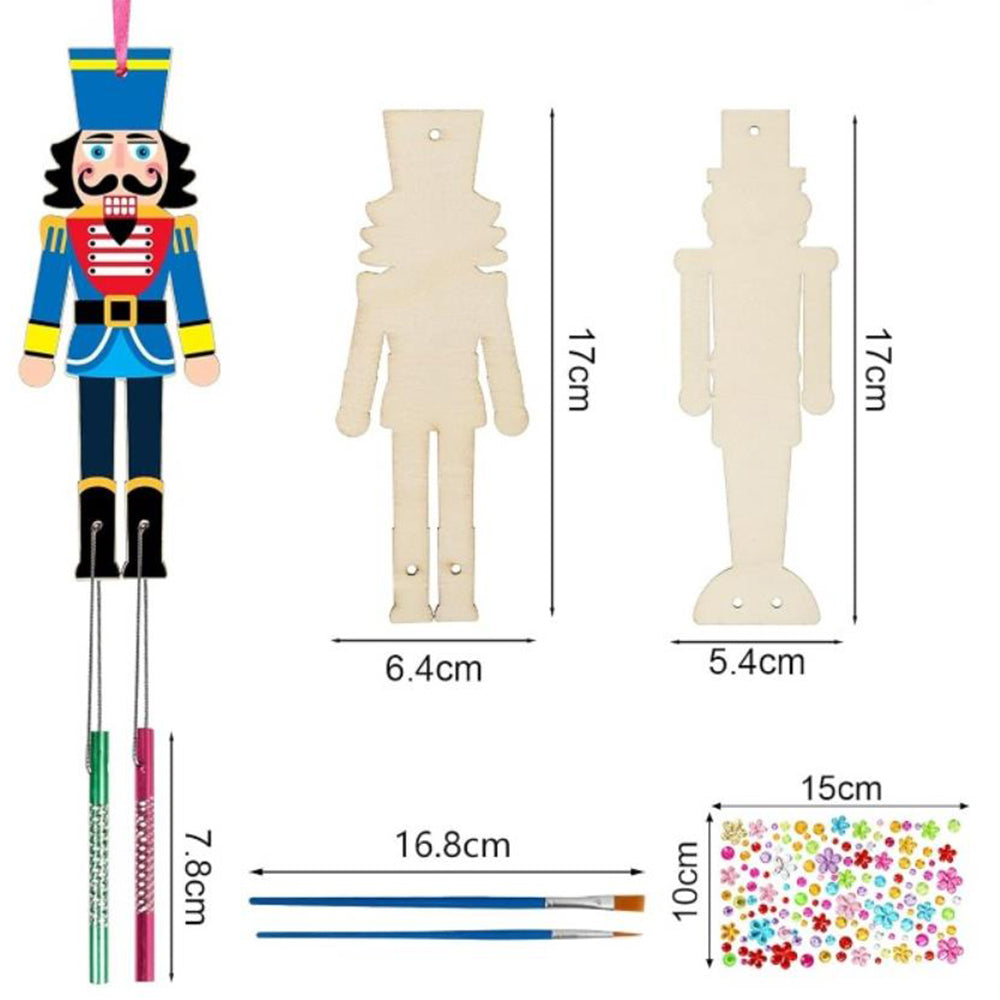 3D Rotating Nutcracker Wind Chime Kit for Kids Make Your Own Wind Chime Wooden Arts