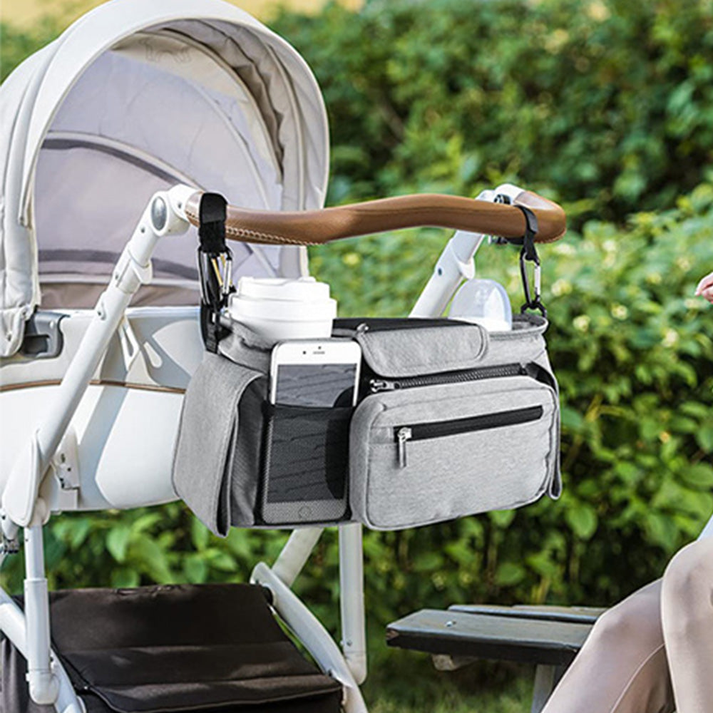 Universal Stroller Organizer with Cup Holder and Shoulder Strap