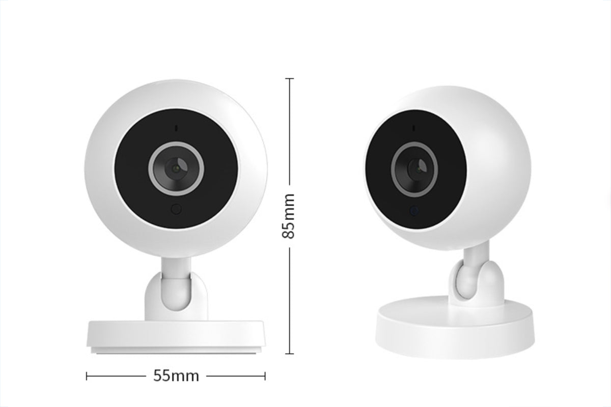 Total Coverage Security Camera with Night Vision, Two-Way Audio and Dual Storage