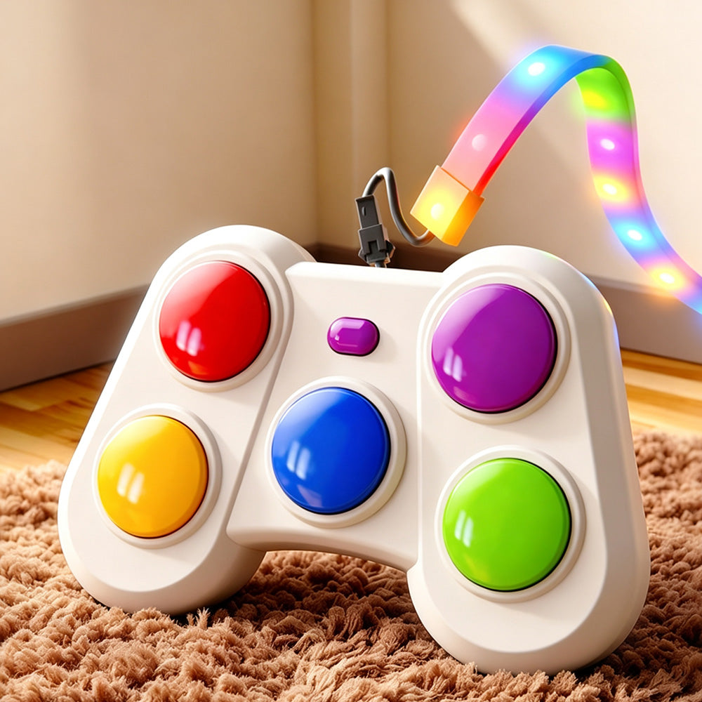 Dual-Mode Rhythm Light Music Game Toy for Family Parties and Gifts
