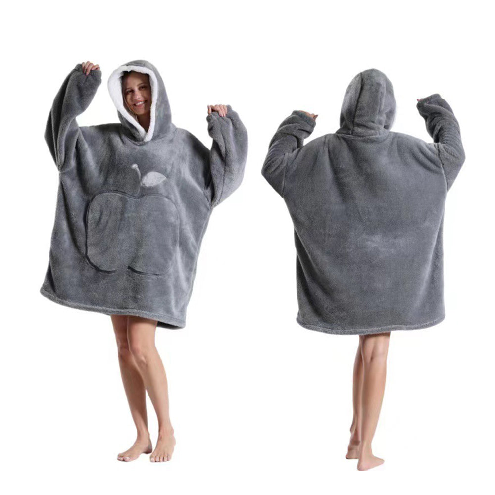 Unisex Hoodie Blanket Hooded Oversized Wearable Throw Blanket