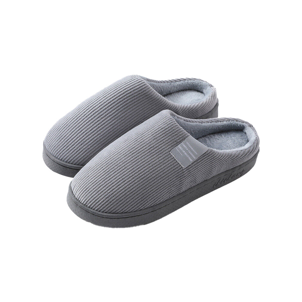 Unisex Winter Slipper Warm Plush Lined Anti-Slip Home Indoor Slippers