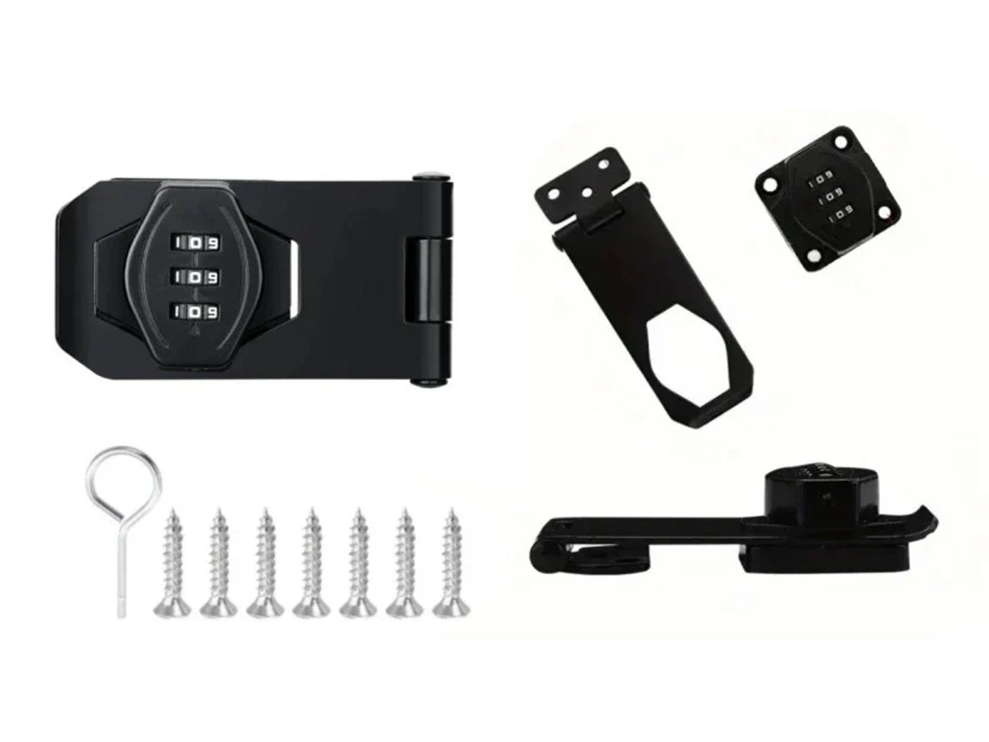 Twist Knob Keyless Cabinet Lock 3-Digit Password Combination Code Latch Lock