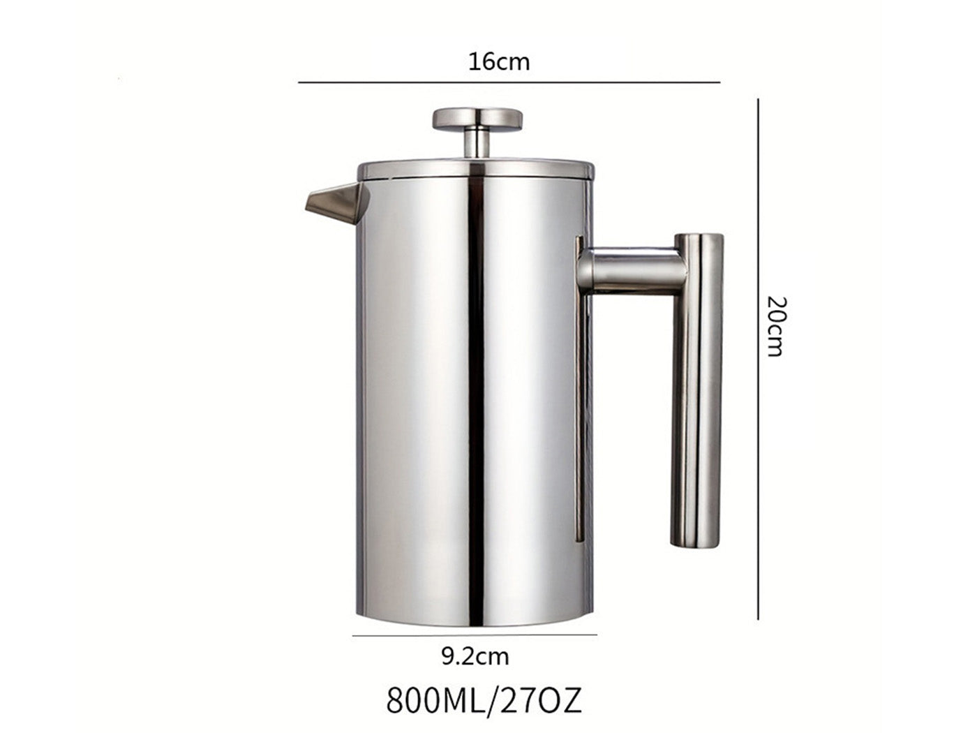 Stainless Steel French Press Coffee Maker French Press Kettle Coffee Pot