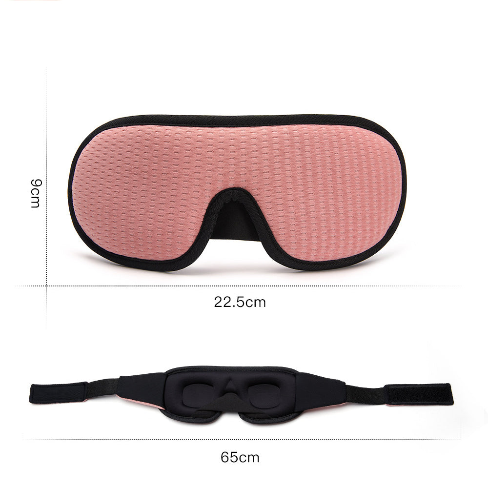 Travel Soft Memory Foam 3D Sleep Eye Mask with Earplugs