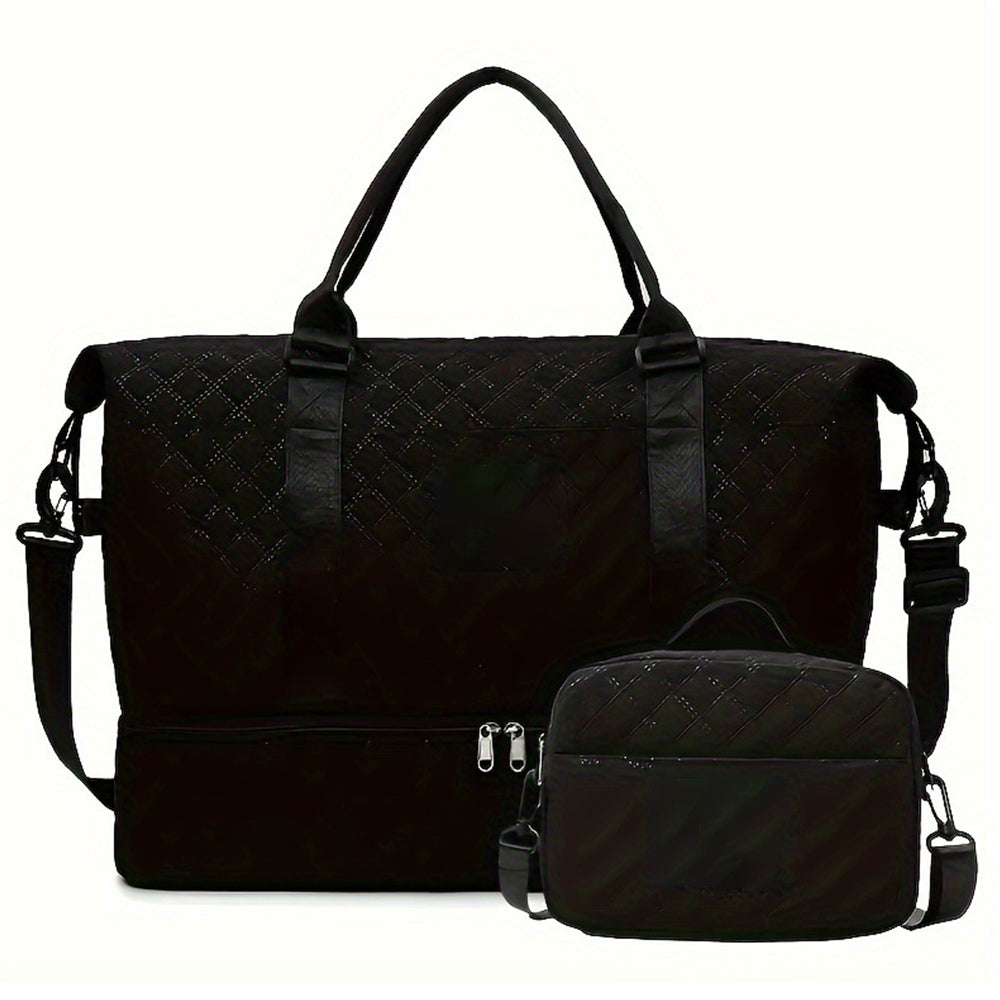 Travel Duffel Bag with Shoe Compartment