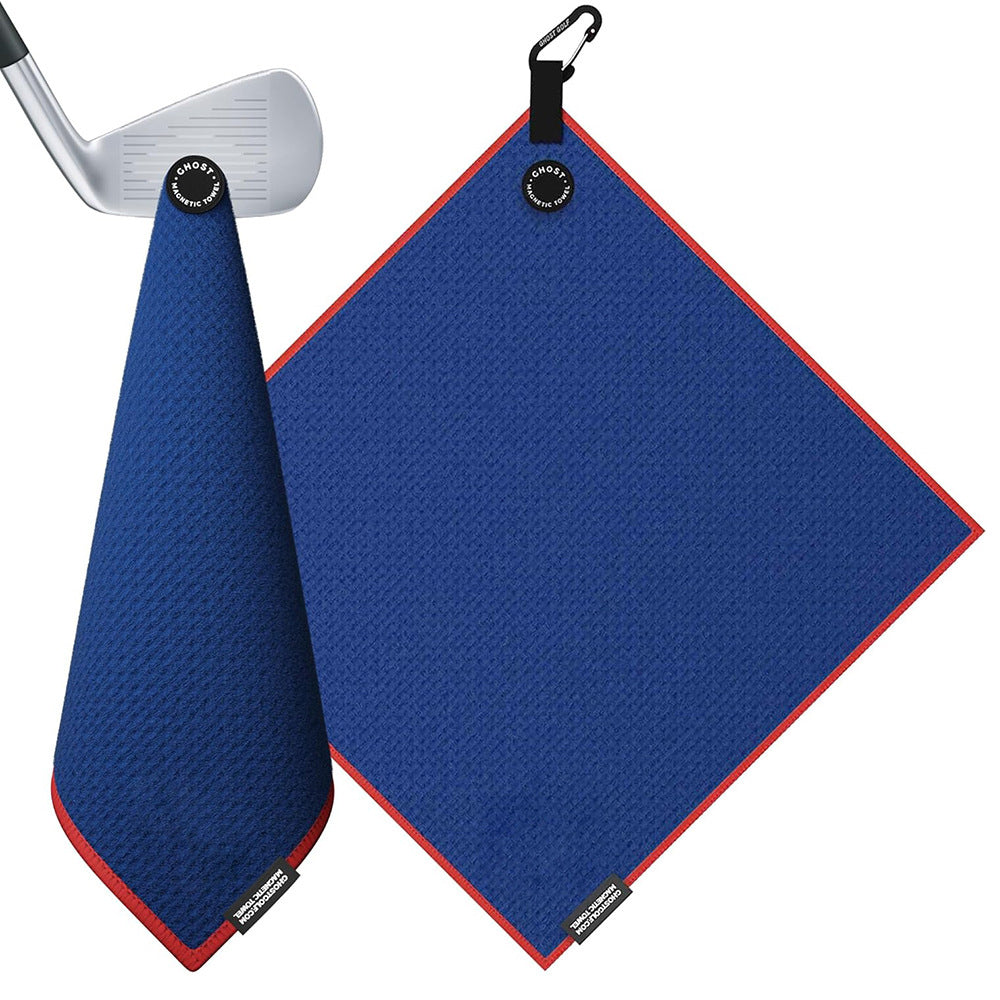 Absorbent Microfiber Golf Towel for Golf Carts or Clubs Waffle Weave Pattern