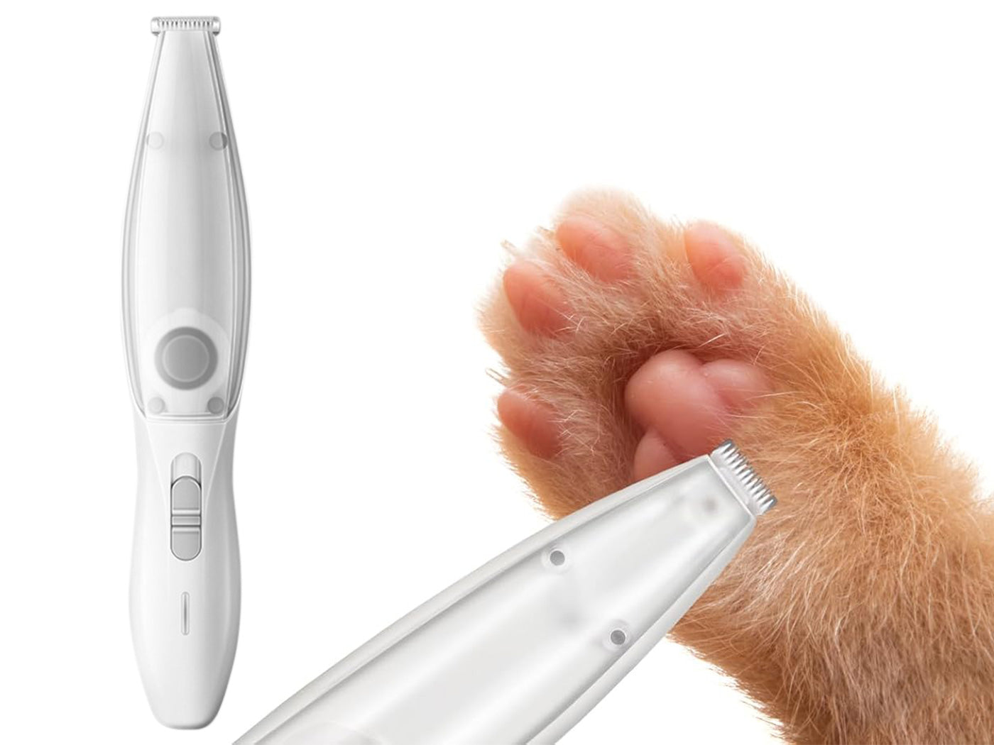 Suction Vacuum Pet Paw Trimmer Cordless Hair Shaver Vacuum Clipper for Dog Cat