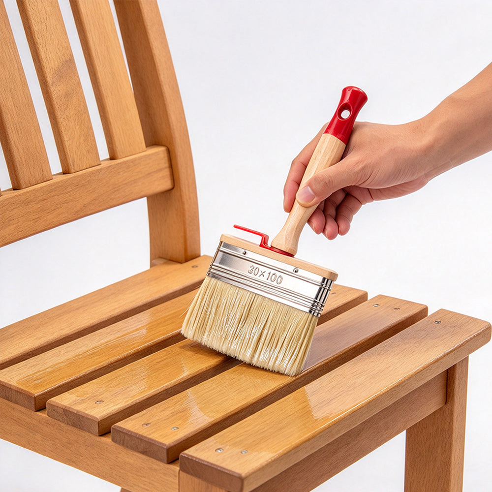 Thickened Square Paint Brush 3 cm PET Bristle for Wall Fence Door