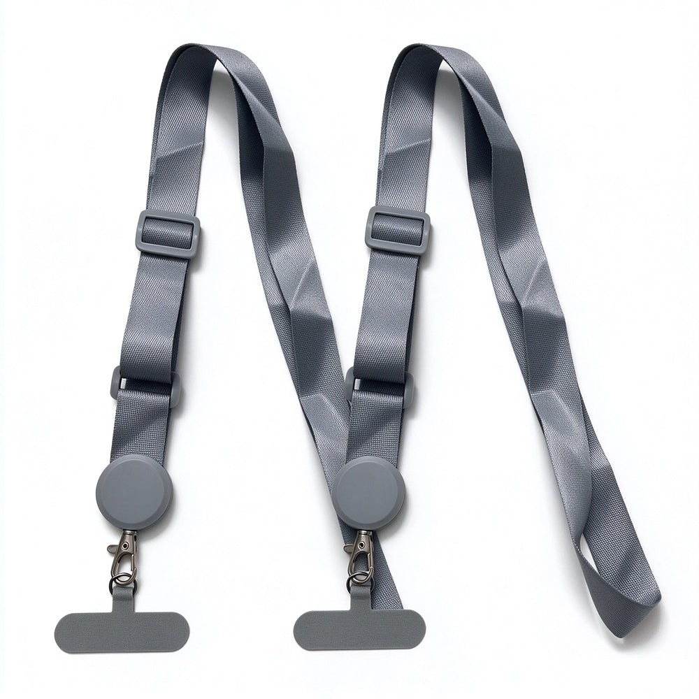 2 Pack Detachable Adjustable Phone Lanyards with T Cards