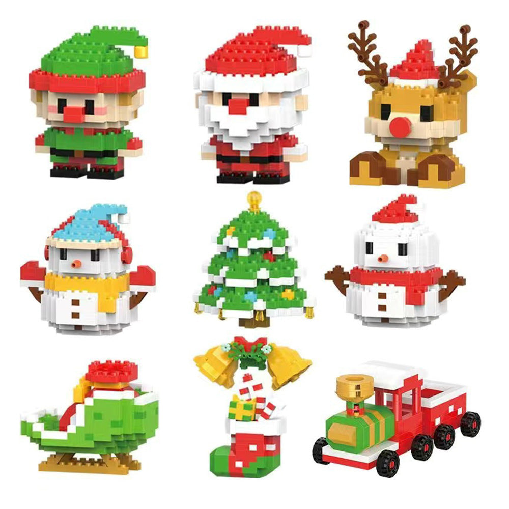 Christmas Tree Ornaments Building Blocks Christmas Santa Nutcracker Xmas Ornament