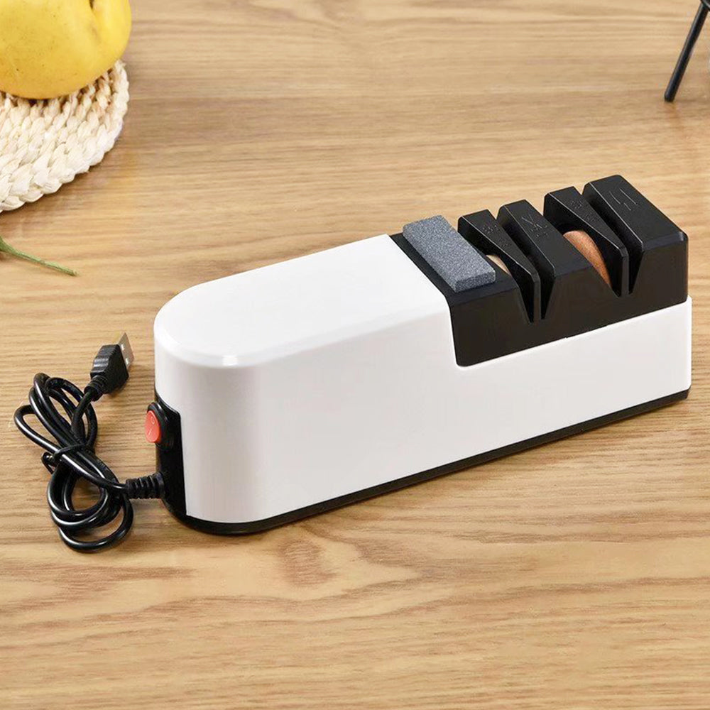 USB Charging Electric Knife Sharpener Professional 4 Stage Chef Knife Sharpening Tool