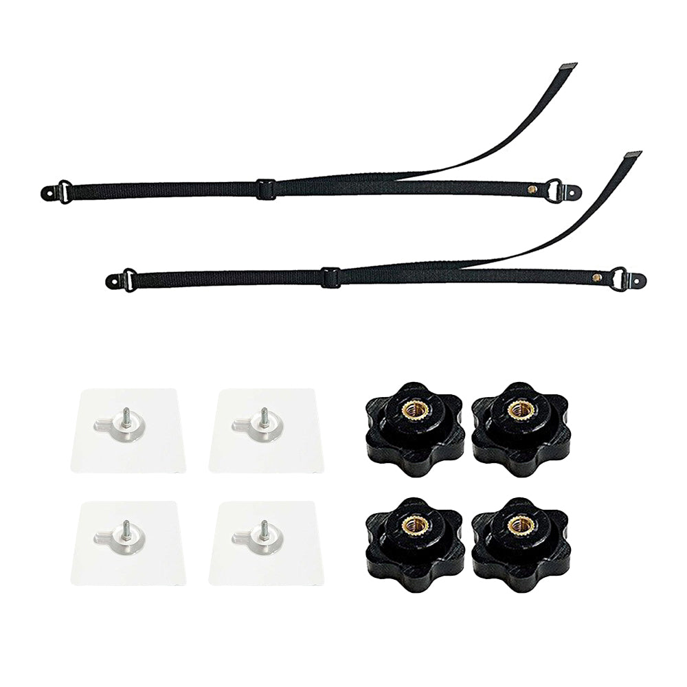 2Pcs Adjustable TV Straps Adhesive Anti Tip Furniture Anchors