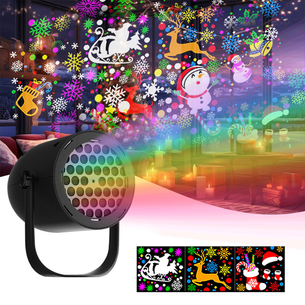 USB LED Christmas Projector Light Indoor Outdoor Holiday Decoration Lamp