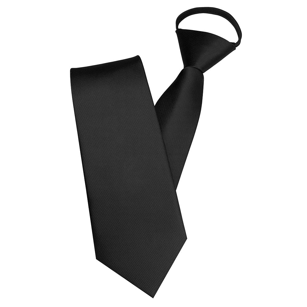 Men Pre-Tied Zip Necktie 8 cm for Wedding Business Formal Wear
