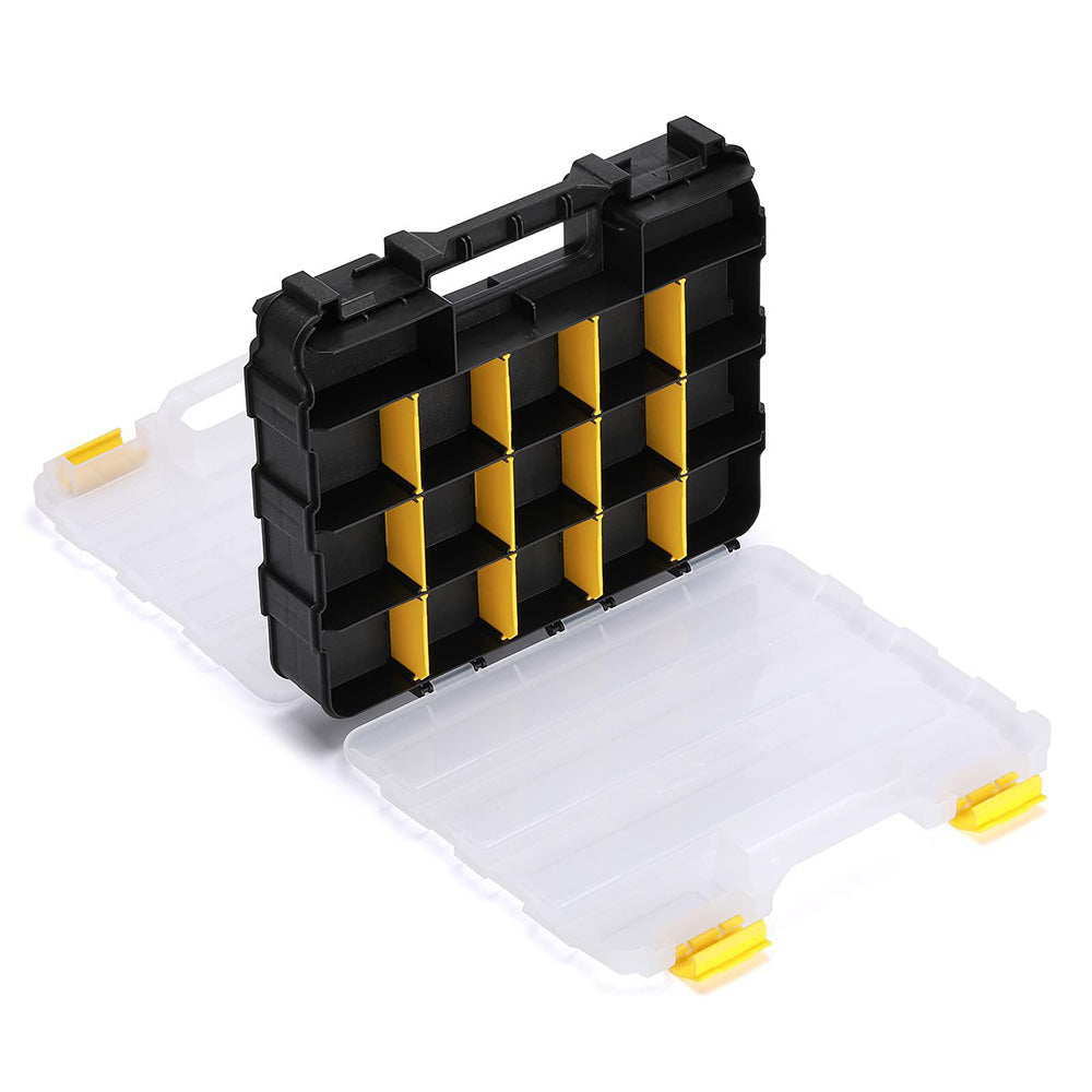 34 Grid Double Sided Tool Organizer Box for Screws Nuts and Small Parts