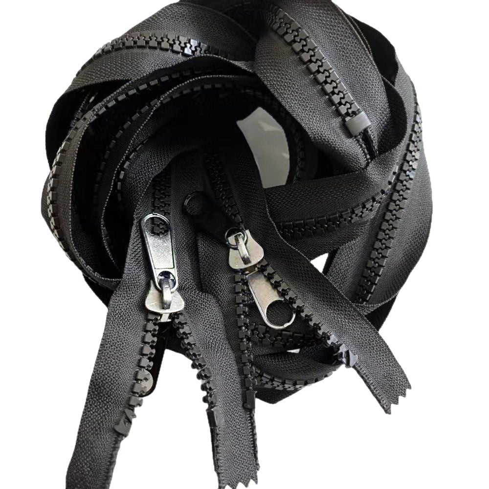140cm Heavy-Duty Double Slider Resin Zipper for Tent Sleeping Bag