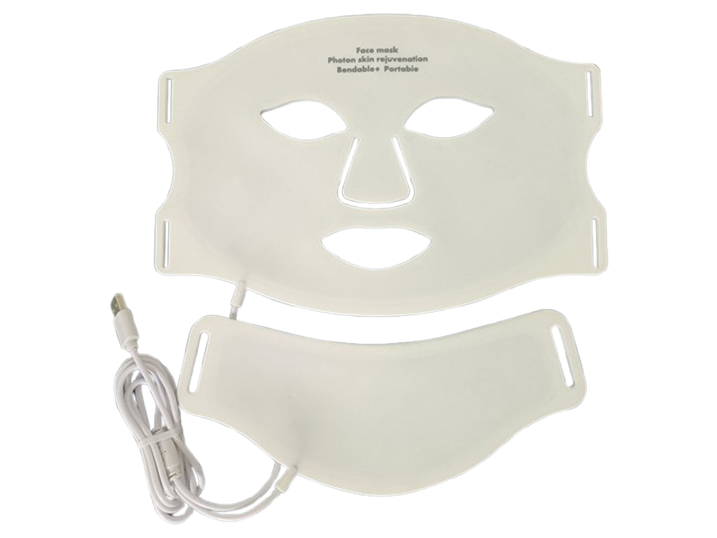 Silicone Skin Care Mask 7 Coloured LED Face Neck Spa Mask Light Therapy Tool Skin Tightening