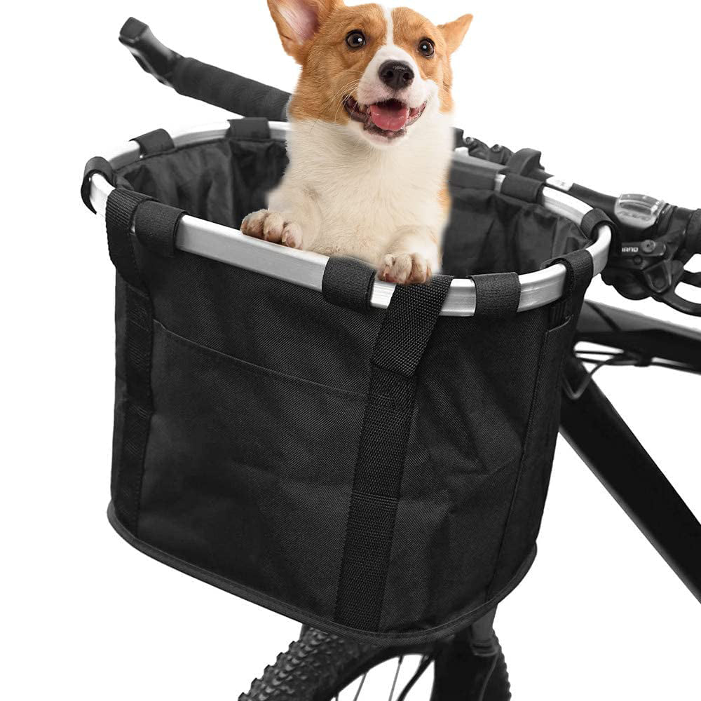 Oxford Cloth Pet Cat Dog Seat Bike Basket Foldable Bike Accessories