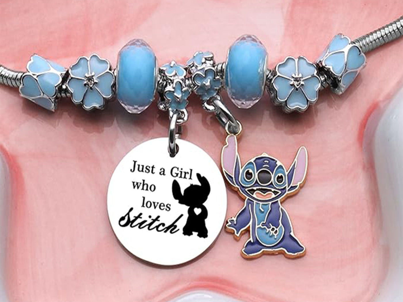 Adjustable Lilo & Stitch Inspired Bracelet