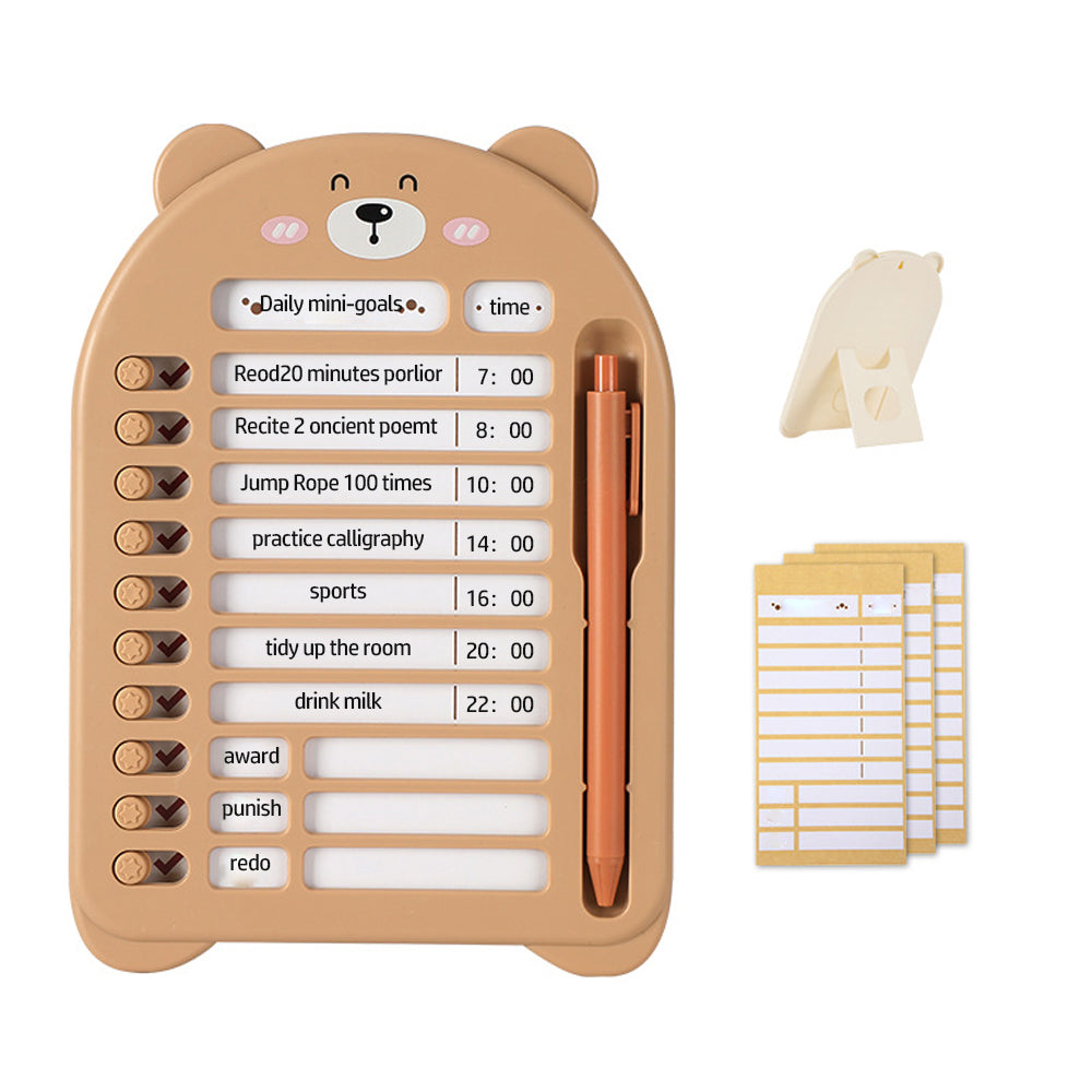 My Chores Chart Memo Board Kids Elder To Do List Planner Notes with Pen Slot