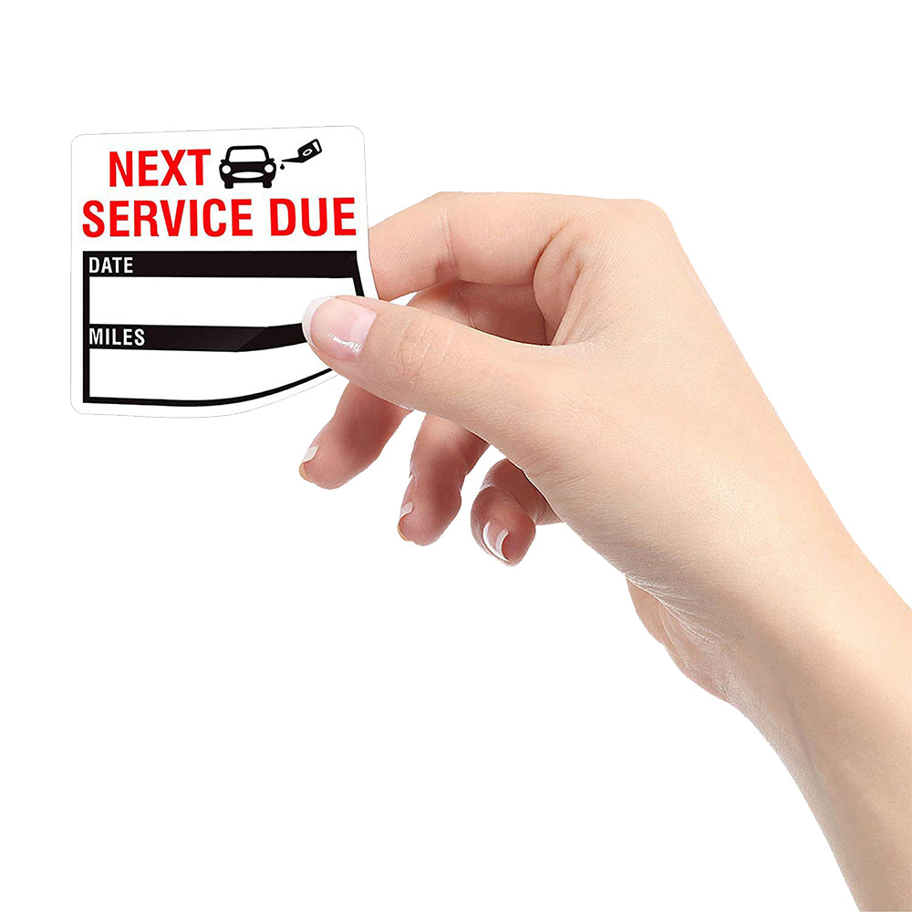 300 PCS Self Adhesive Vehicle Maintenance Reminder Labels for Car