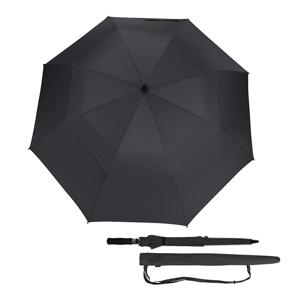 Extra Large Auto Open Double-Layer Golf Umbrella Windproof 30-Inch