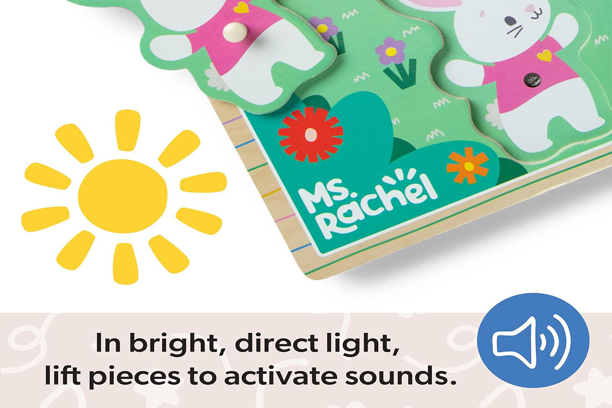 Ms. Rachel-Inspired Wooden Song Peg Puzzle Toy