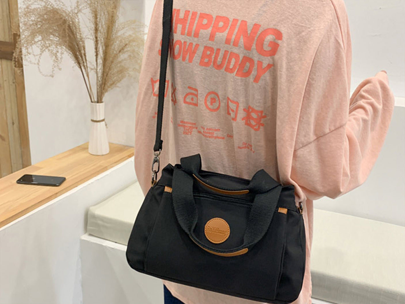 Crossbody Bag Three Compartments Satchel Handbags Purse Messenger Shoulder Bags