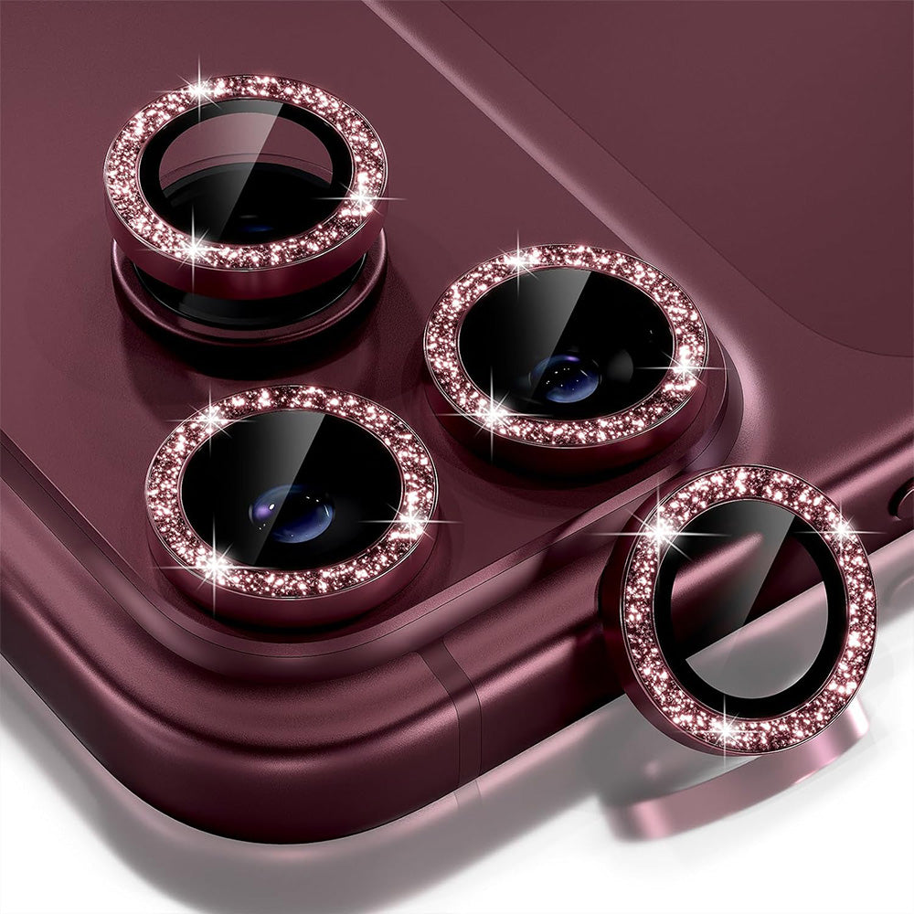 Glitter Camera Lens Film Multi Color Available for Smartphone-Wine Red