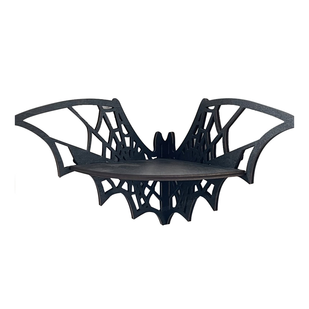 Wooden Wall Corner Shelf-Bat