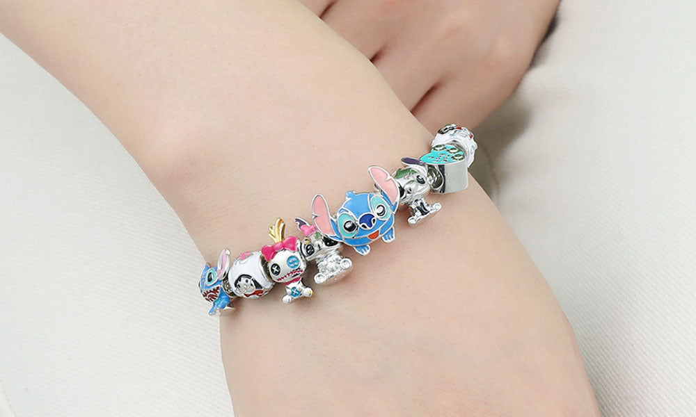 Stitch Inspired DIY Charm Bracelets