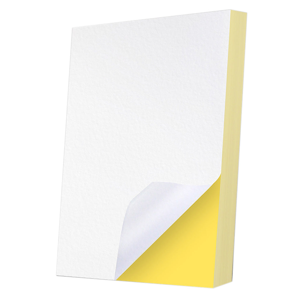 100 Sheets A4 Matte Self Adhesive Label Paper for Inkjet Laser Printers