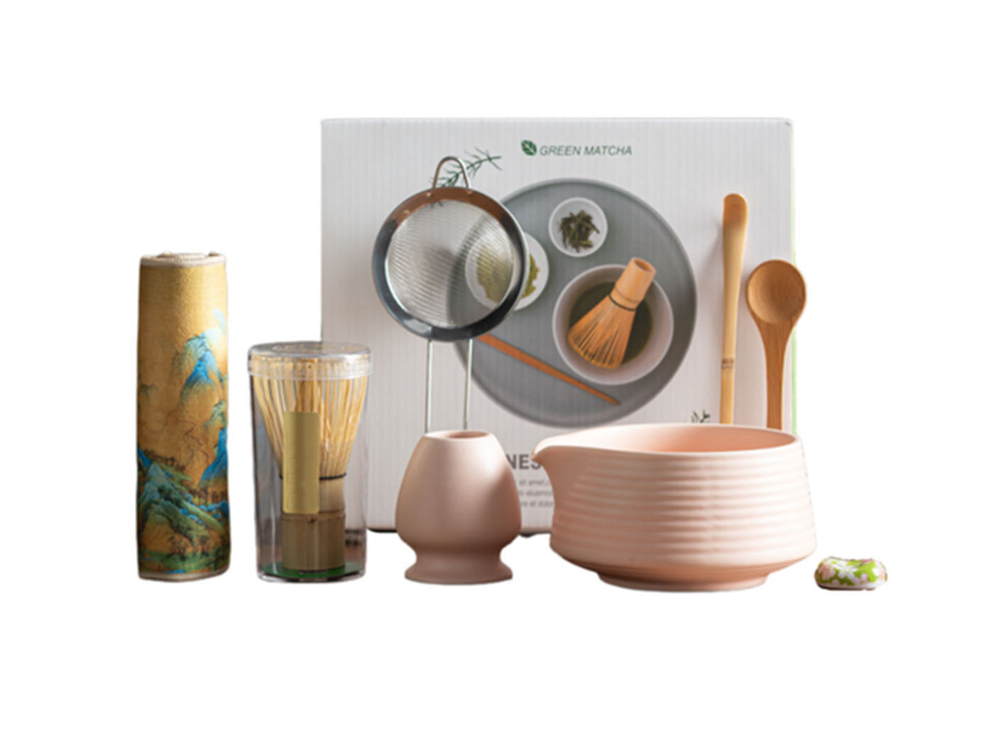 8-Piece Matcha Whisk Set Traditional Japanese Matcha Kit