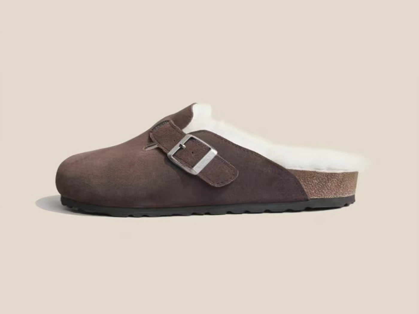Faux Fur Shearling Birkenstock Inspired Mules