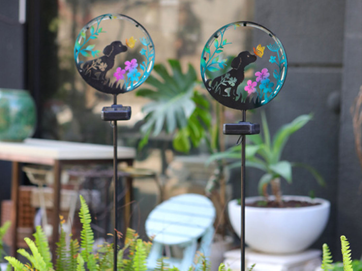 Solar Lights Solar Silhouette Light Silhouette Garden Stakes Outdoor Garden Lamp