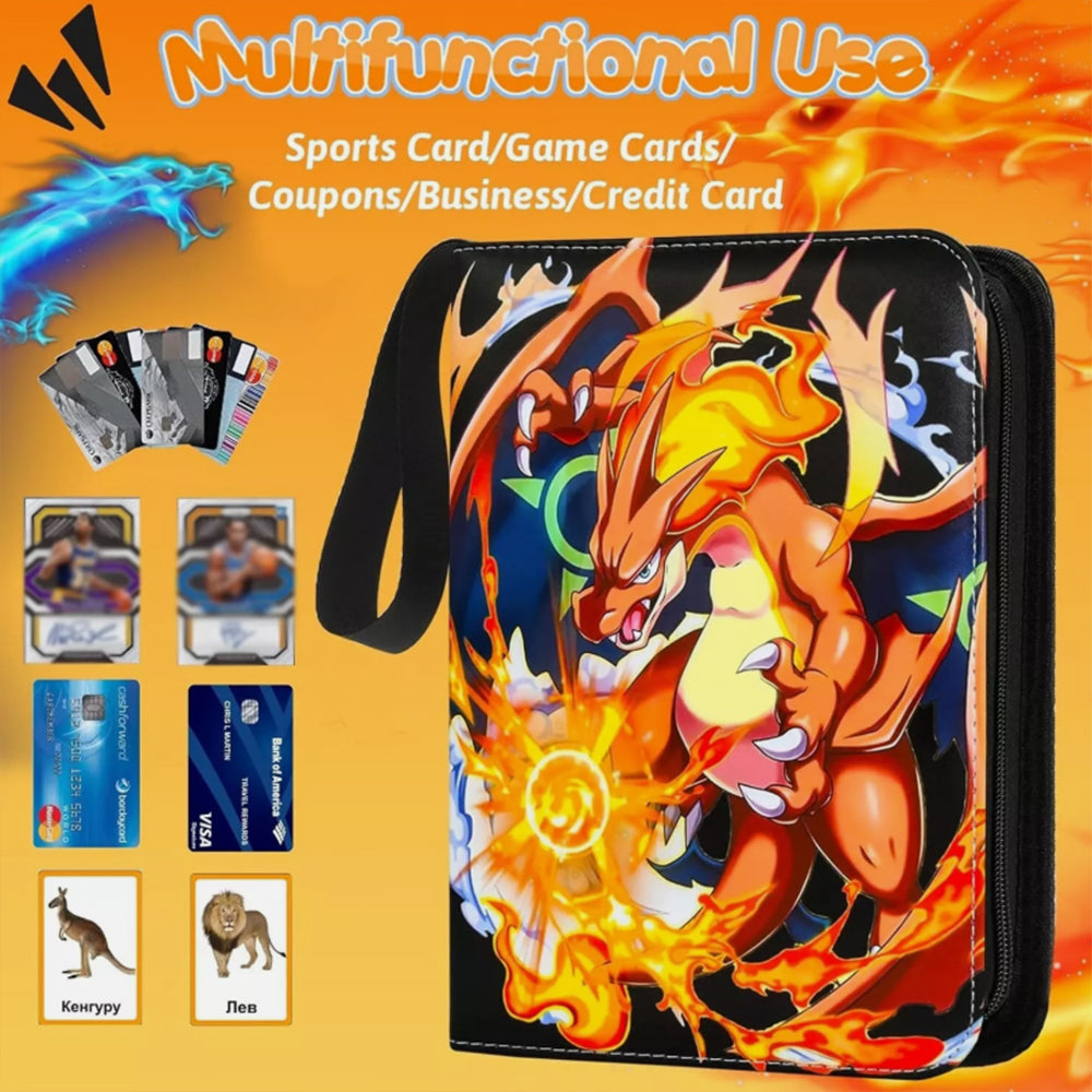 50 Sheets Card Binder Card Games Collection Case