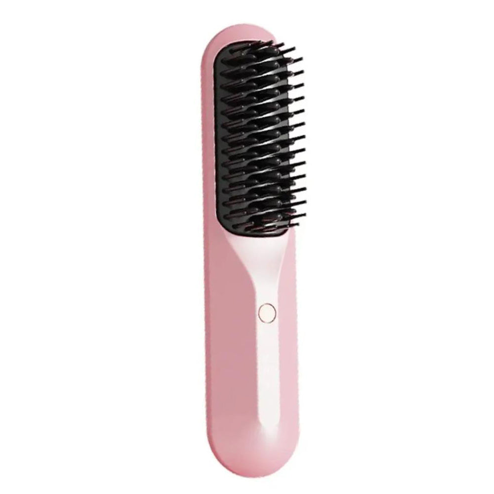 Portable Cordless Negative Ion Heating Hair Straightening Brush