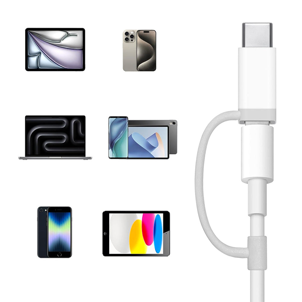 Type-C USB 2.0 Card Reader - Dual Slot SD/TF Memory Card Adapter for Android/iPhone 15 with OTG Support