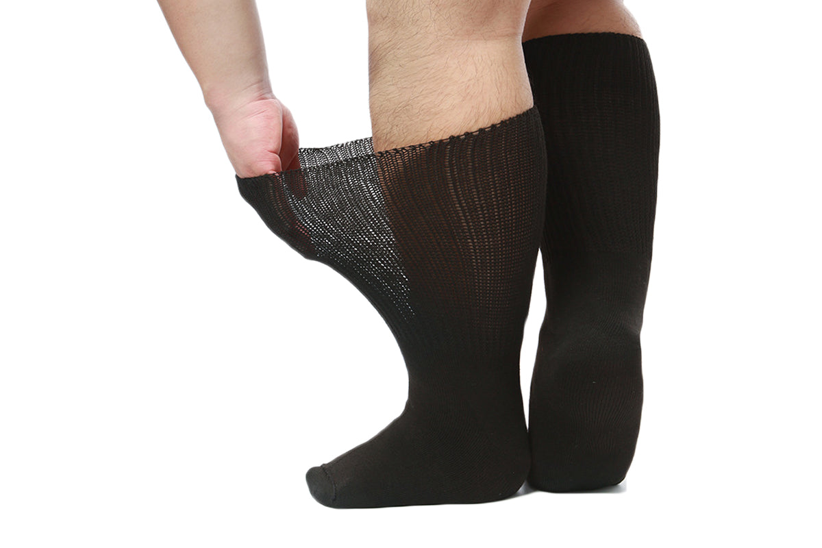 4 Pairs Unisex Extra Wide Soft Top Socks
