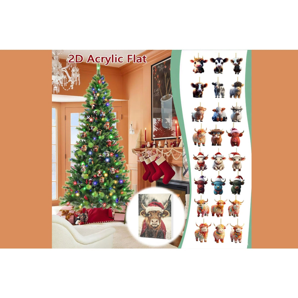 2Pcs Resin Funny Christmas Santa Claus Pendants