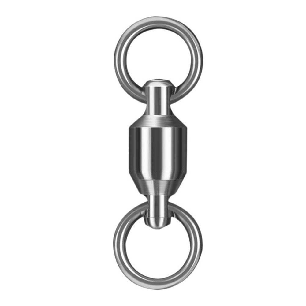 25 Pack Ball Bearing Swivels Stainless Steel Solid Welded Rings Fishing Tackle