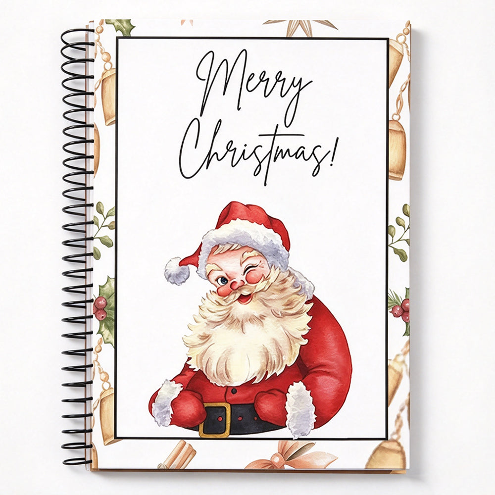 Christmas Gift Card Book 38 Pages Spiral Bound Holder Holiday Keepsake