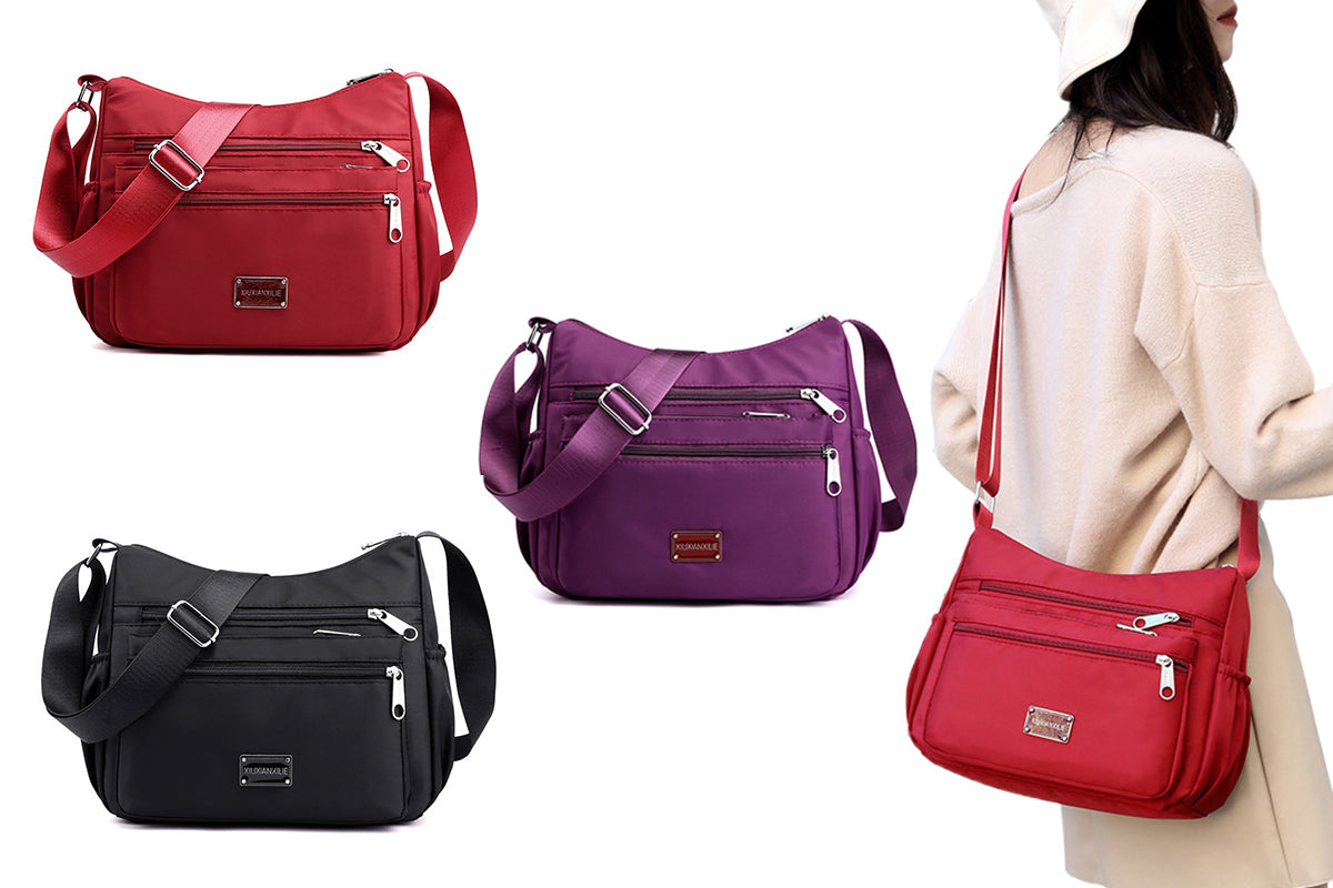 Women Shoulder Handbag Roomy Multiple Pockets Bag Ladies Crossbody Purse
