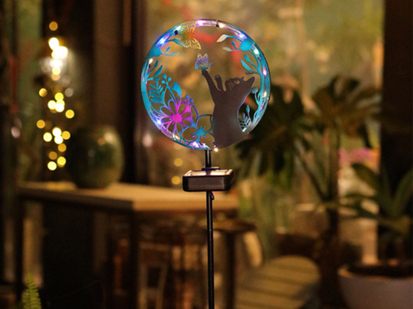 Solar Lights Solar Silhouette Light Silhouette Garden Stakes Outdoor Garden Lamp