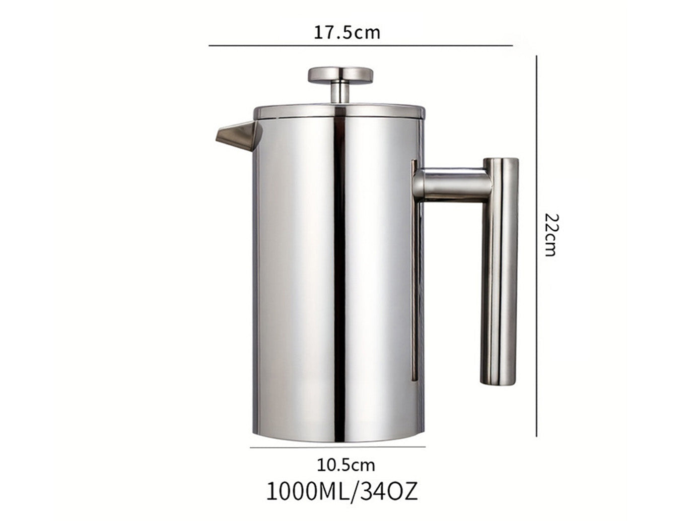 Stainless Steel French Press Coffee Maker French Press Kettle Coffee Pot
